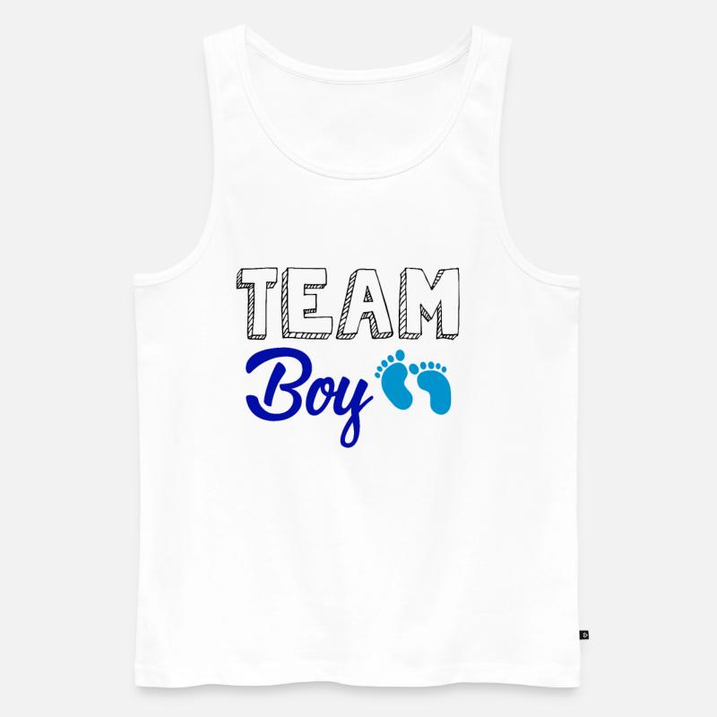 Team Junge - Männer Premium Bio Tank Top - Weiß