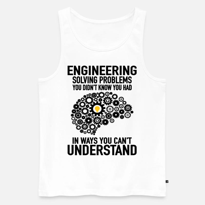 Engineer Engineering Engineer Gear Technician - Men's Premium Organic Tank Top - white