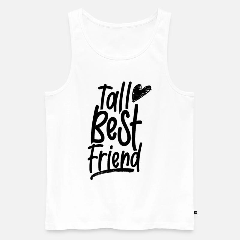 Großer Bester Freund Freundschaft Freunde - Männer Premium Bio Tank Top - Weiß
