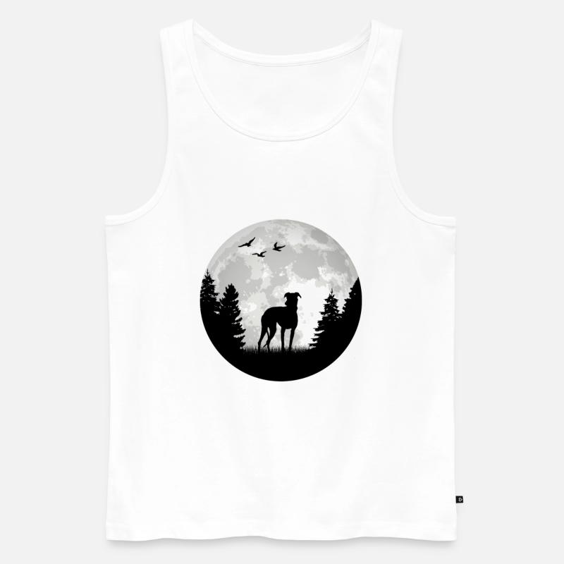 Galgo Español Spanischer Windhund - Männer Premium Bio Tank Top - Weiß