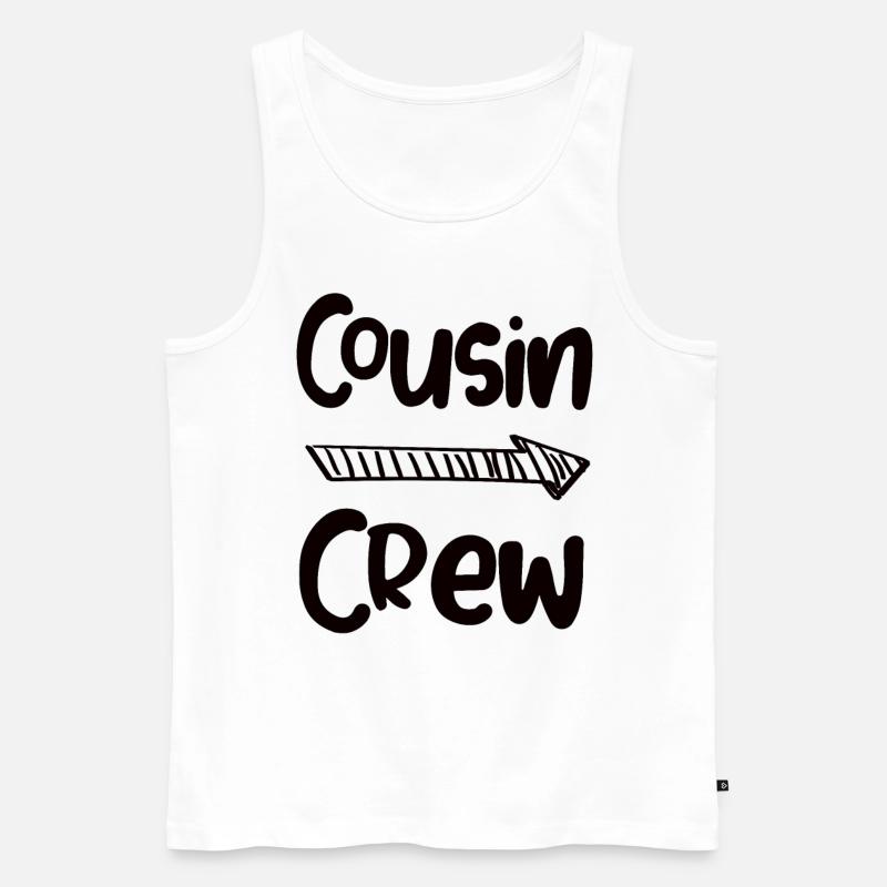 Cousin Crew - Männer Premium Bio Tank Top - Weiß