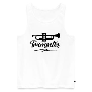 Trompeter Trompeten Trompete Trompetenspieler - Männer Premium Bio Tank Top - Weiß - Vorne - AI Model Male 178 light (178cm)