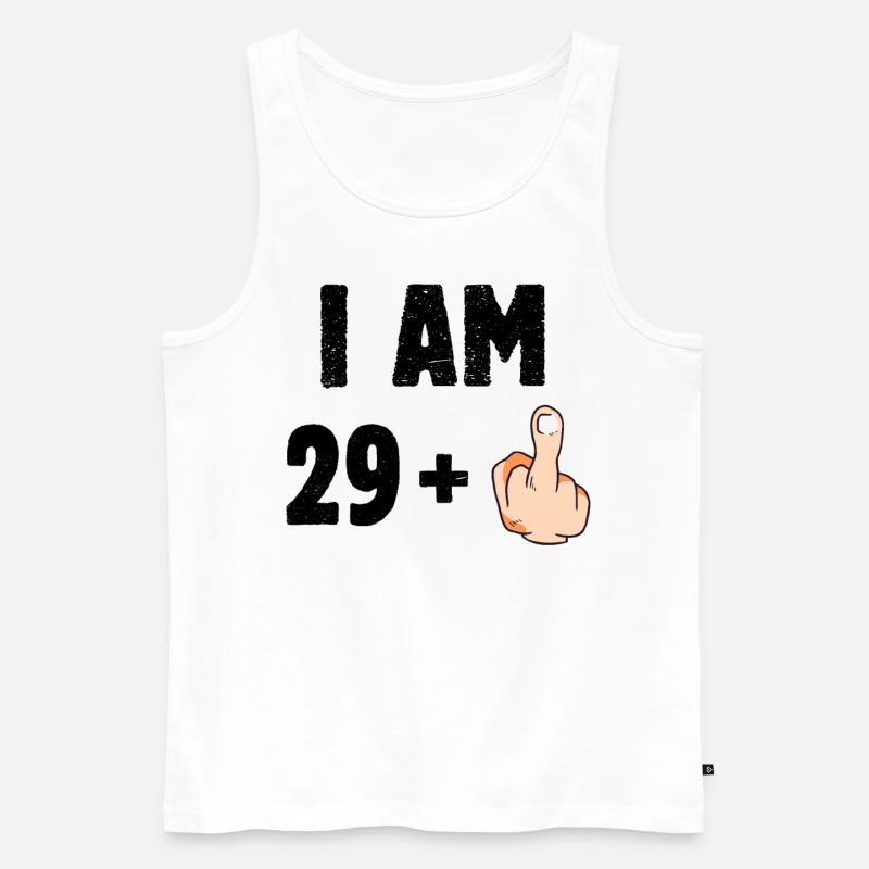 I am 29 plus one - Männer Premium Bio Tank Top - Weiß