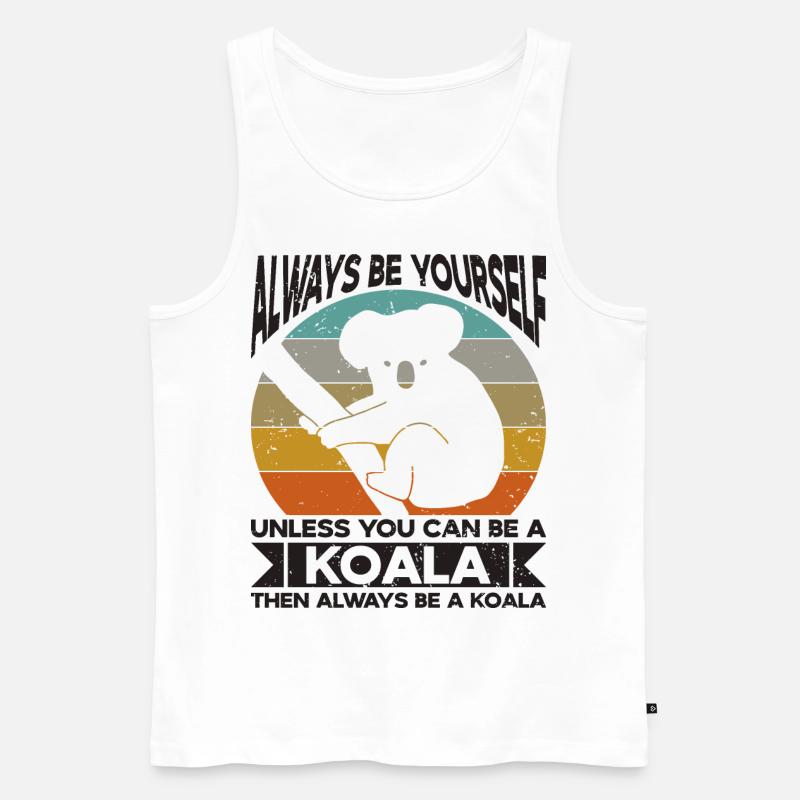 Koala Koalabär Koalas - Männer Premium Bio Tank Top - Weiß
