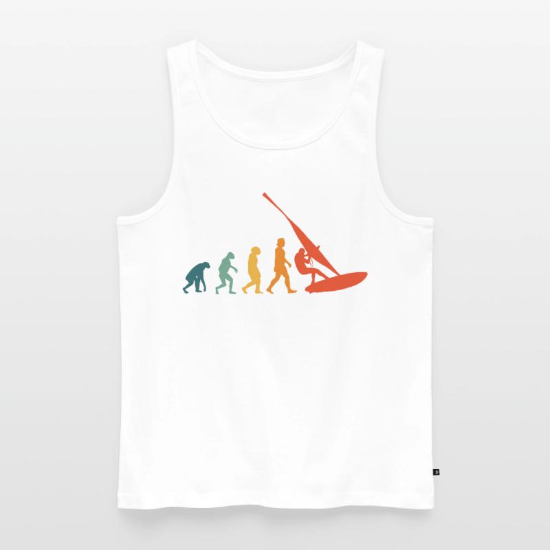 Windsurffer Evolution Retro Windsurfing Windsurf Débardeur bio Premium Homme