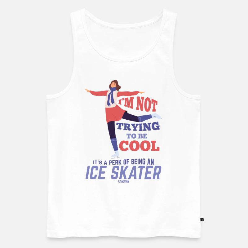 Eiskunstlauf Eislaufen - Männer Premium Bio Tank Top - Weiß