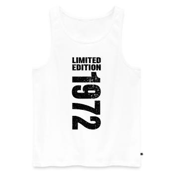 1972 Limited Edition - Men's Premium Organic Tank Top - white - Front - Michal (187cm)