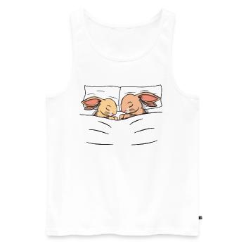 Pajamas Pajamas Rabbit Sleeping Shirt Nightgown - Men's Premium Organic Tank Top - white - Front - Michal (187cm)