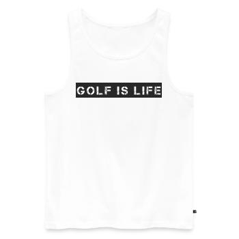 Golf - Le golf, c’est la vie - Débardeur bio Premium Homme - blanc - Devant - AI Model Male 178 light (178cm)