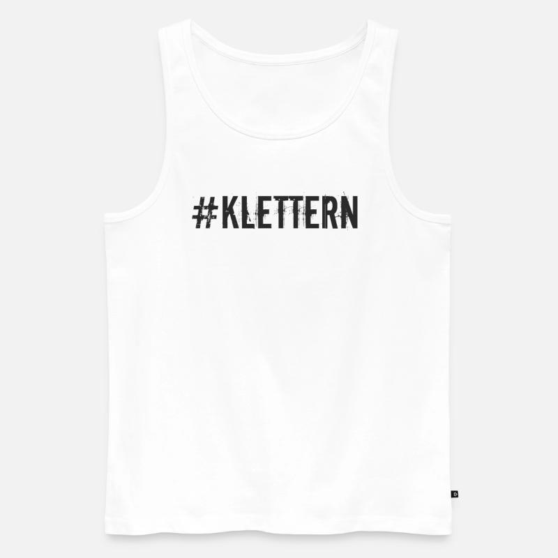 Klettern - #Klettern - Männer Premium Bio Tank Top - Weiß