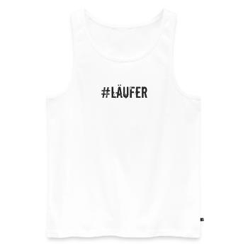 Laufen - #läufer - Männer Premium Bio Tank Top - Weiß - Vorne - AI Model Male 178 light (178cm)