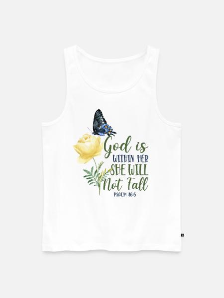 Citation de verset biblique chrétien - Débardeur bio Premium Homme - blanc