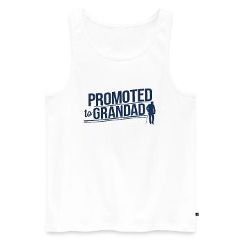 Promu grand-père grand-père Opi - Débardeur bio Premium Homme - blanc - Devant - AI Model Male 178 light (178cm)