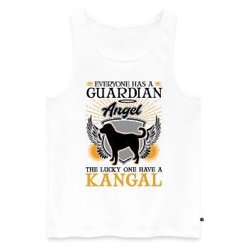 Kangal Guardian Angel Chien de berger anatolien - Débardeur bio Premium Homme - blanc - Devant - Michal (187cm)
