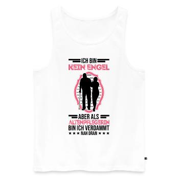 Altenpflege Engel Altenpflegerin Altenheim - Männer Premium Bio Tank Top - Weiß - Vorne - Michal (187cm)