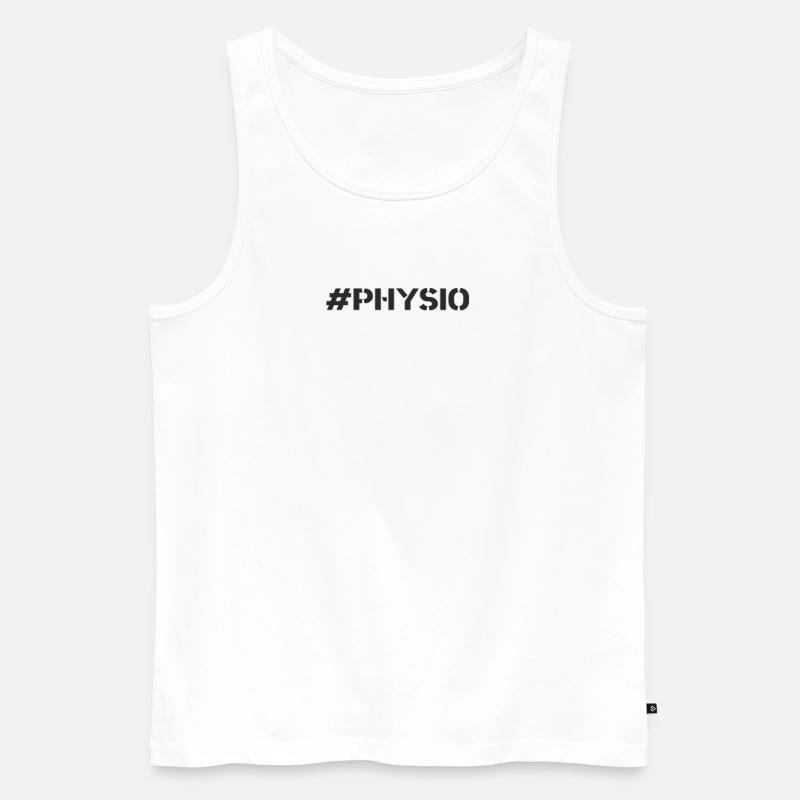Rehasport - #Physio - Männer Premium Bio Tank Top - Weiß