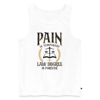 Young Lawyer Attorney Law Pain Is - Männer Premium Bio Tank Top - Weiß - Vorne - Michal (187cm)