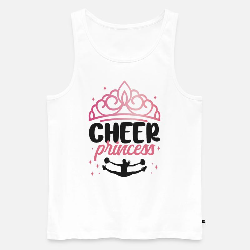 Cheer Cheerleading Cheer Princess - Männer Premium Bio Tank Top - Weiß