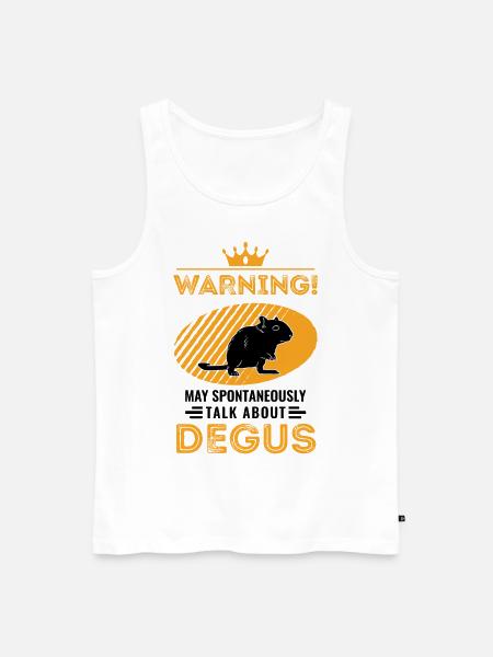 May spontaneously talk about Degus - Männer Premium Bio Tank Top - Weiß
