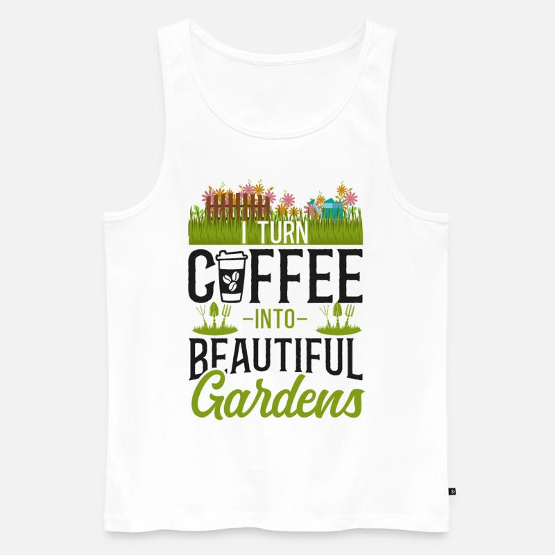 Landscaper Landscaping Landscape - Männer Premium Bio Tank Top - Weiß