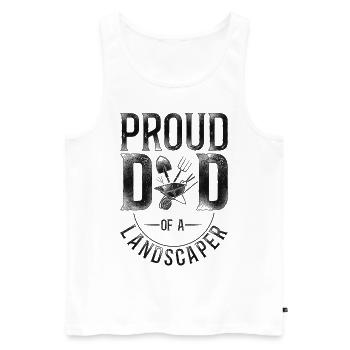 Landscaper Landscaping Landscape - Männer Premium Bio Tank Top - Weiß - Vorne - Michal (187cm)