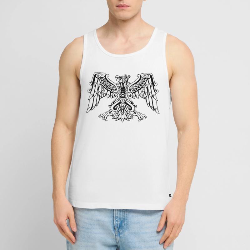 Aztec Eagle Mexican Eagle Maya Men's Premium Organic Tank Top