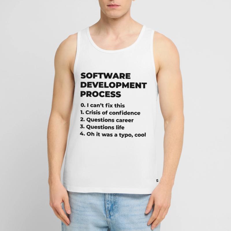 Software Development Process Programmer Coder Nerd Männer Premium Bio Tank Top