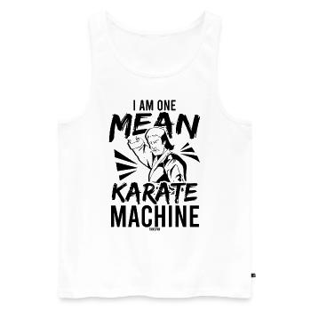 dicton de karaté cool en cadeau - Débardeur bio Premium Homme - blanc - Devant - AI Model Male 178 light (178cm)