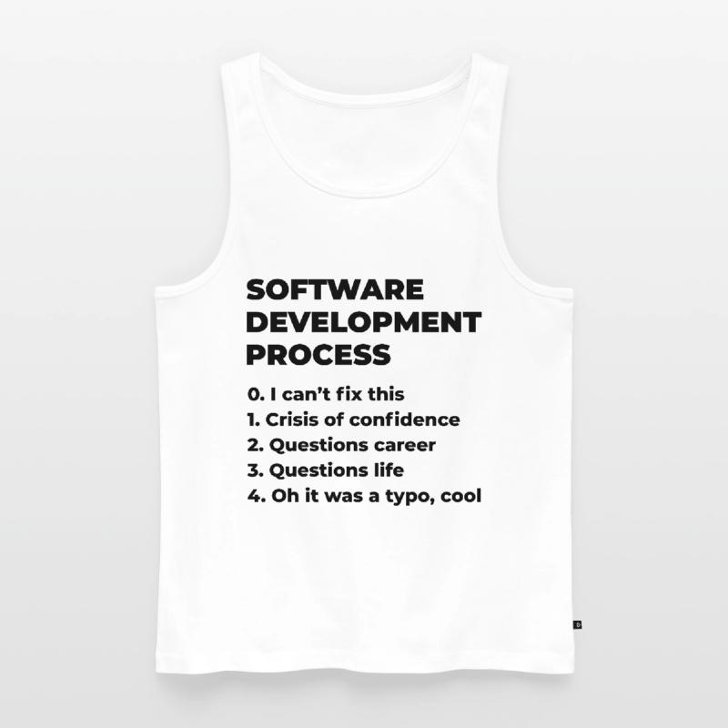 Software Development Process Programmer Coder Nerd Männer Premium Bio Tank Top