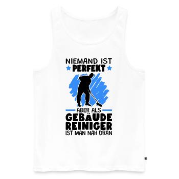 Gebäudereiniger sind perfekt Fensterputzer - Männer Premium Bio Tank Top - Weiß - Vorne - Michal (187cm)
