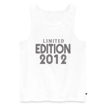 Limited Edition 2012 - Männer Premium Bio Tank Top - Weiß - Vorne - Michal (187cm)