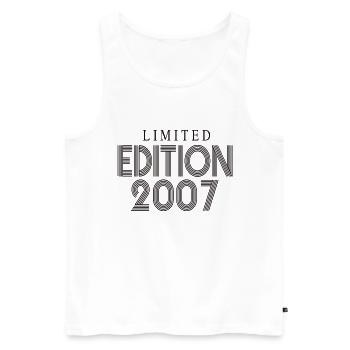 Limited Edition 2007 - Männer Premium Bio Tank Top - Weiß - Vorne - Michal (187cm)