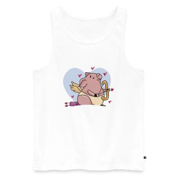 Pig Pig PigLet Sow Pigs Gift - Men's Premium Organic Tank Top - white - Front - Michal (187cm)