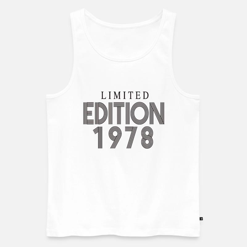 Limited Edition 1978 - Männer Premium Bio Tank Top - Weiß