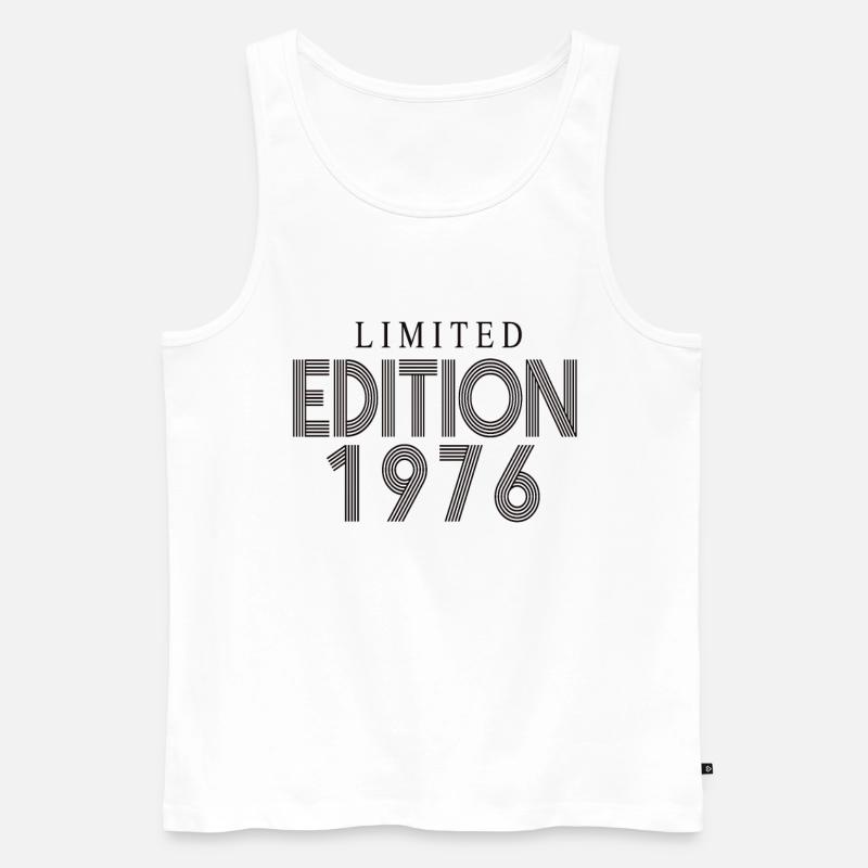 Limited Edition 1976 - Männer Premium Bio Tank Top - Weiß
