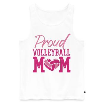 Joueuse de volleyball Équipe Maman Mère - Débardeur bio Premium Homme - blanc - Devant - Michal (187cm)