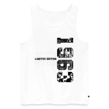 Limited Edition 1963 Year of birth 1963 Birthday - Men's Premium Organic Tank Top - white - Front - Michal (187cm)