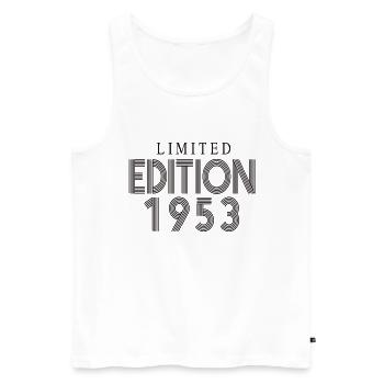 Édition limitée 1953 - Débardeur bio Premium Homme - blanc - Devant - Michal (187cm)