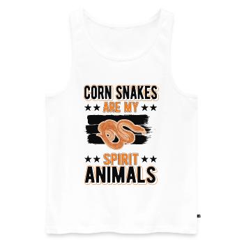 Corn Snake Gift Spirit Animal Corn Snake - Débardeur bio Premium Homme - blanc - Devant - Michal (187cm)