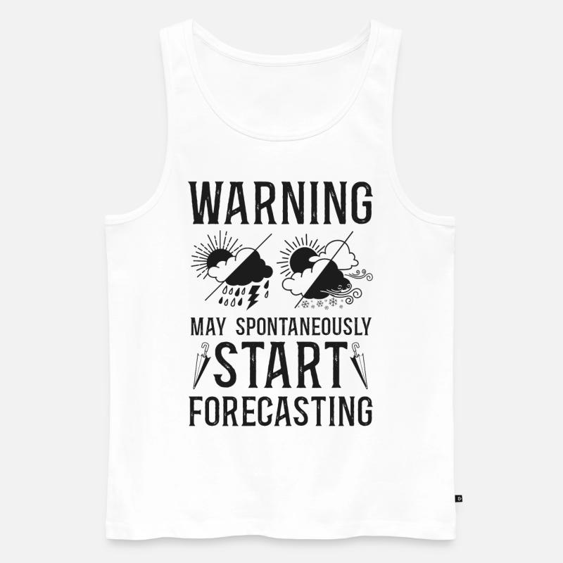 Meteorologist Weather Forecast - Männer Premium Bio Tank Top - Weiß