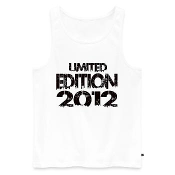 Limited Edition 2012 - Männer Premium Bio Tank Top - Weiß - Vorne - Michal (187cm)