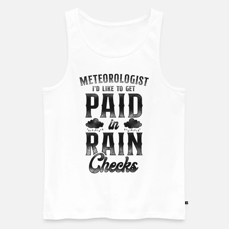 Meteorologist Weather Forecast - Männer Premium Bio Tank Top - Weiß