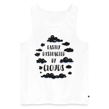 Meteorologist Weather Forecast - Men's Premium Organic Tank Top - white - Front - Michal (187cm)
