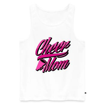 Cheer Mom Cheerleading Cheerleader Cheerdance Gymn - Männer Premium Bio Tank Top - Weiß - Vorne - Michal (187cm)