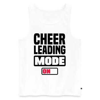 Cheerleading Mode On Gymnast Cheerleader Dancing C - Männer Premium Bio Tank Top - Weiß - Vorne - Michal (187cm)