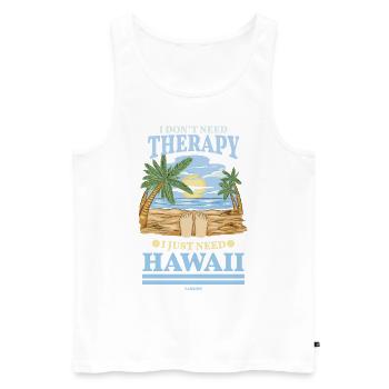 Hawaii Vacation Aloha Cadeau hawaïen d’été - Débardeur bio Premium Homme - blanc - Devant - Michal (187cm)
