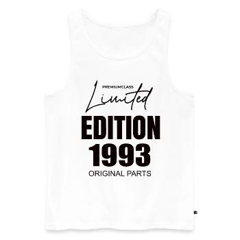 Limited Edition 1993 - Men's Premium Organic Tank Top - white - Front - Michal (187cm)