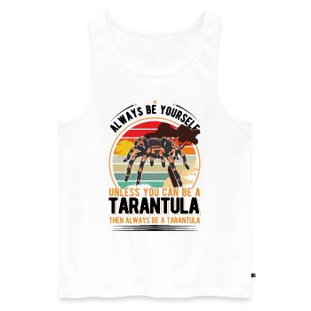 Tarantel Geschenk Tarantula - Männer Premium Bio Tank Top - Weiß - Vorne - Michal (187cm)