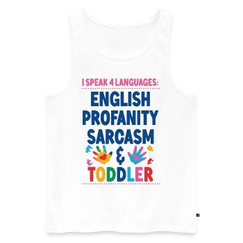 Childcare Daycare Provider Teacher - Men's Premium Organic Tank Top - white - Front - Michal (187cm)