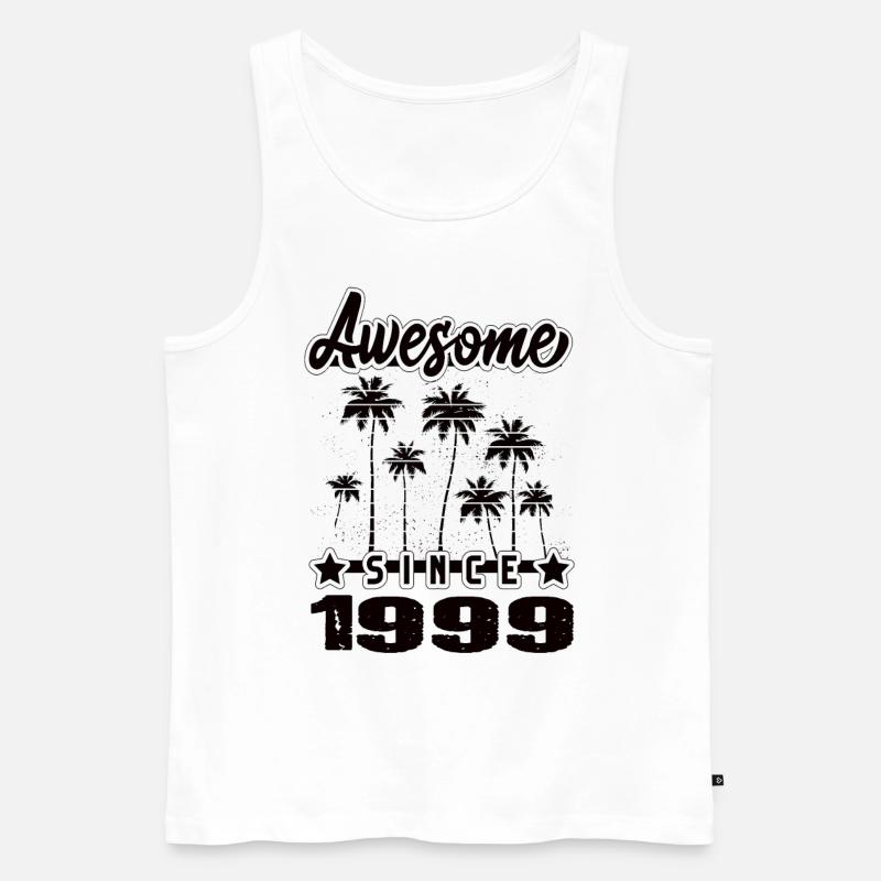 Awesome Since 1999 - Männer Premium Bio Tank Top - Weiß